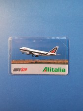 Schede telefoniche ITALIA OMAGGIO PRIVATE cat. C&amp;C 3201 ALITALIA AEREO CHE DECOL