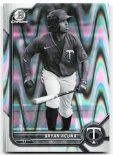 🔥 2022 Bowman Draft #BDC-19 Bryan Acuña Black & White RayWave Refractor