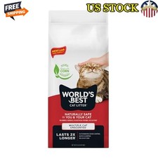 Natural Cat Litter Quick Clumping Flushable Dust Free Odor Control 32lbs New