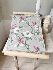 5.5yds 11yds avail Vintage American Wallpaper Roll Washable 1950 Pink White F