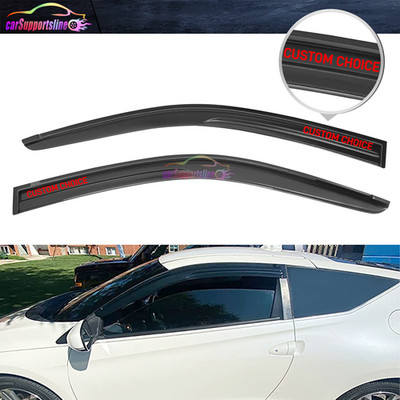 Window Visor Fits For 11-16 Honda CRZ Rain Guard Shade 2PCS - Choose Your Emblem