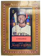2024 Allen & Ginter Mini Framed Stained Glass #276 Jackson Chourio RC  SSP RARE