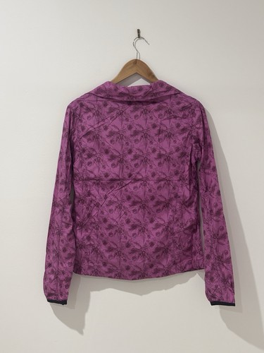 Curves jacket womens size L pink floral polyester zipper front & zip pockets - Picture 2 of 10