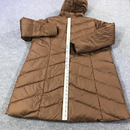 Eddie Bauer Down Parka Womens 2XL Rust Classic 2.0 550 Hooded Faux Fur Coat - Picture 10 of 19