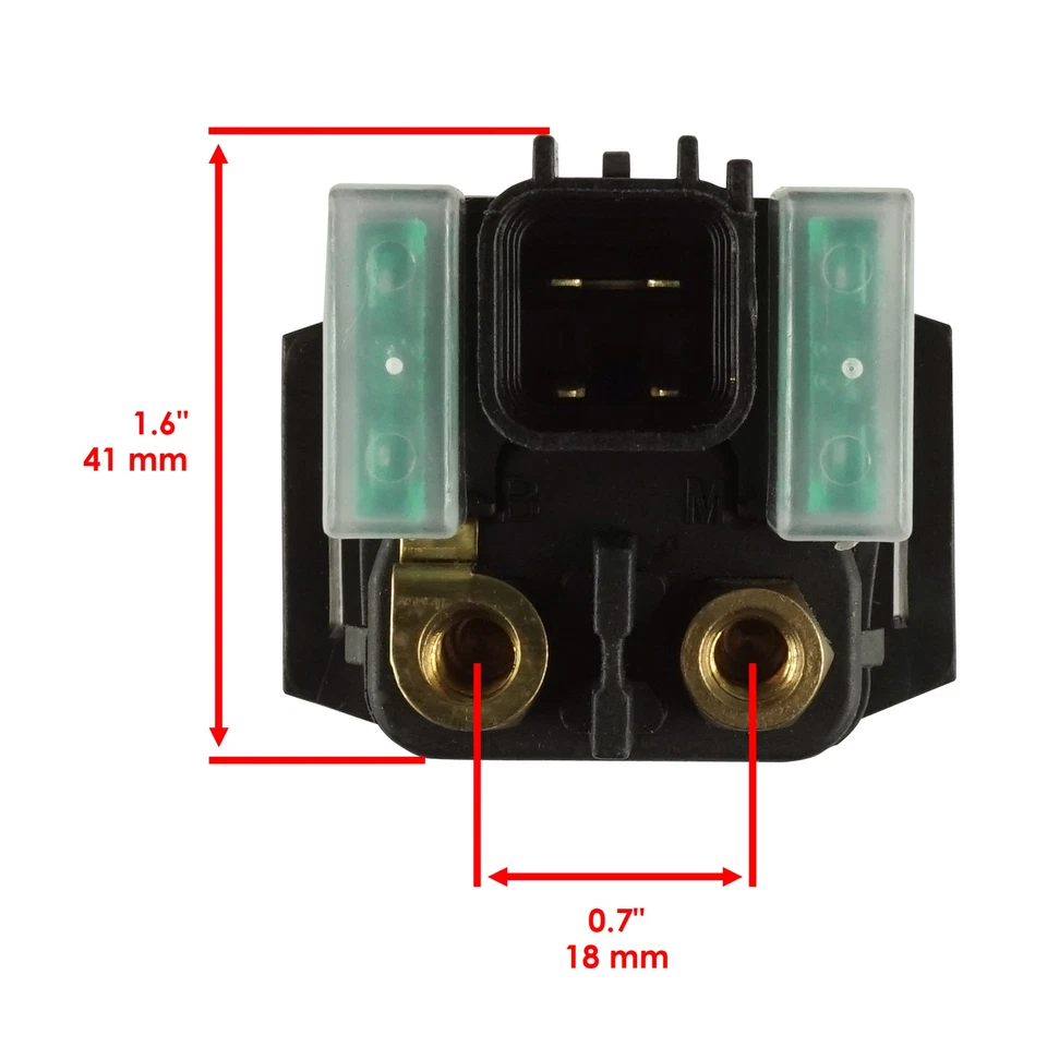Relé solenoide de arranque para Suzuki SV650 2003-08 2017-19 2022-23 / SV650S 2003-08 Foto 3 de 4