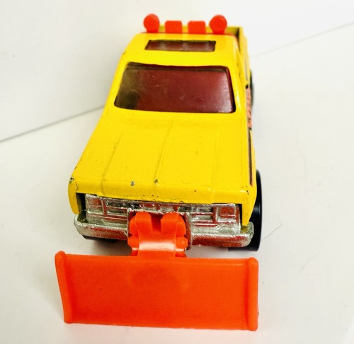 1981 Hot Wheels Super Scraper Speedy Removal Yellow Blackwall No.1129 Plow Truck - Picture 4 of 7