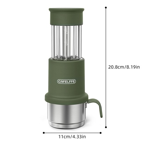Portabler Kaffeemaschine 2-in-1-Reise-Kaffeemaschine Kompatibel -Kapsel 5P5T - Bild 12 von 13
