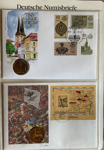 21 Numisbriefe DDR - Konvolut - Bild 2 von 12