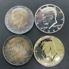 Lot of (4) Four 1964 Kennedy Half Dollars 90%