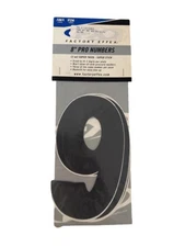 Factory Effex 8" Black Pro Number #9 for Motocross Number Plate FX02-4369