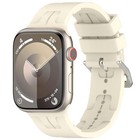 Per Apple Watch SE 44mm H Texture cinturino con fibbia in silicone a scaletta (S