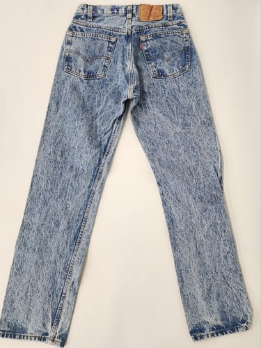 Vintage Levi’s 501xx Denim Acid Wash Jeans USA 501-0109 80er Größe 28x30 (26x30) - Bild 3 von 10