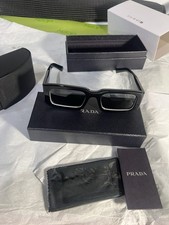 PRADA PR 06YSF 09Q5S0 Black White Dark Grey 54 mm Men's Sunglasses