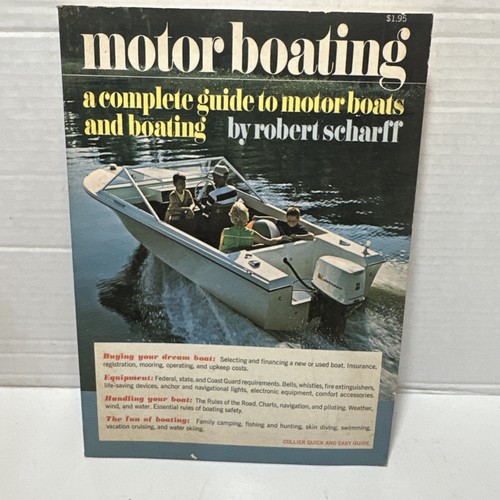 Motorboating Complete Guide To Motorboats & Boating Robert Scharff Collier PB - Picture 1 of 13