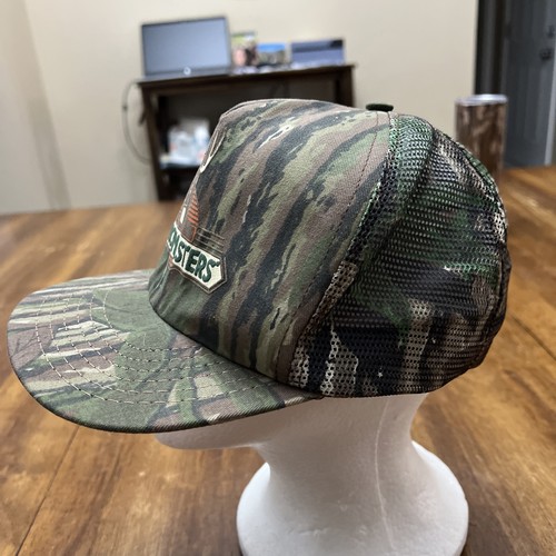 Vintage Buckmasters Camo Snapback Trucker Hat Cap USA Made - Picture 5 of 9