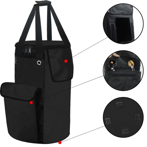 Heavy Duty 20lb Propane Tank Storage Bag Carrier with Mesh Pockets for Outdoor - Bild 5 von 7