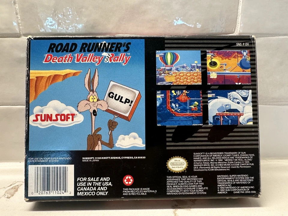 Road Runner's Death Valley Rally (Super Nintendo, SNES, 1992) CIB - tested - Image 2 of 4