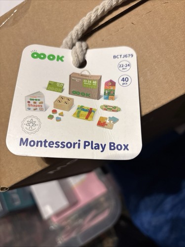 OOOK Montessori Play Box For 22-24 Mo. Olds, 6 In 1 Educational Wood Toys-NIB - Picture 3 of 11