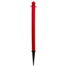 Global Industrial Plastic Ground Pole HDPE 35"H Red