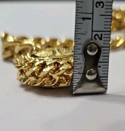 Vtg Stunning St John 1980s-90s Adjustable Triple Strand Gold Tone Chain Belt. - Picture 11 of 14