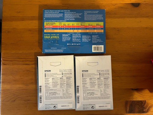 NEW Epson and Staples 4"x6" Glossy Photo Paper LOT/BUNDLE - 100 + 60 pack - 第 2/2 張圖片
