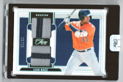 2024 Panini Three and Two Luis Baez DUAL PATCH SILVER 15/25 #PDJ-LB Astros JG