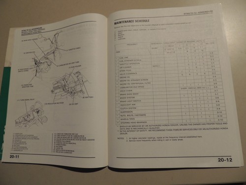 Werkstatthandbuch Ergänzung Heft manuel d`atelier Honda ST 50 ST70 DAX 1989 1990 - Bild 6 von 8