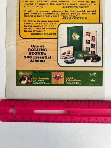 1997 Pet Sounds Sessions Beach Boys Original Print Advertising Album Promo Ad - Picture 6 of 7