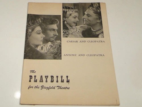 1952 Playbill Ziegfeld Theatre Vivien Leigh in Caesar and Cleopatra - Picture 1 of 4