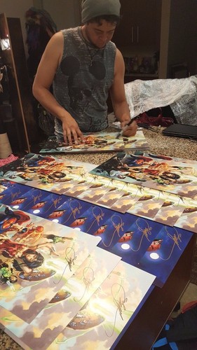 HARLEY QUINN ART PRINT #2 EXCLUSIVO - FIRMADO POR EBAS ERIC BASALDUA 11x17 - Imagen 2 de 2
