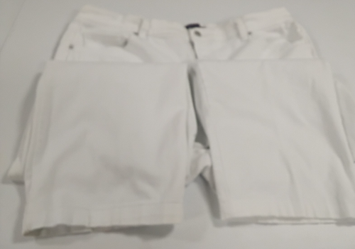 Gloria Vanderbilt Amanda Sz 16W Average Straight Leg 5-Pocket Denim Jeans-White - 第 10/13 張圖片
