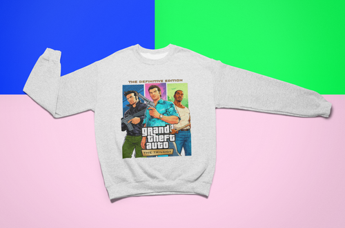 GTA Video Game Trilogy Edition Herren Sweatshirt Gamer Geschenk Unisex Freizeitkleidung - Bild 7 von 18