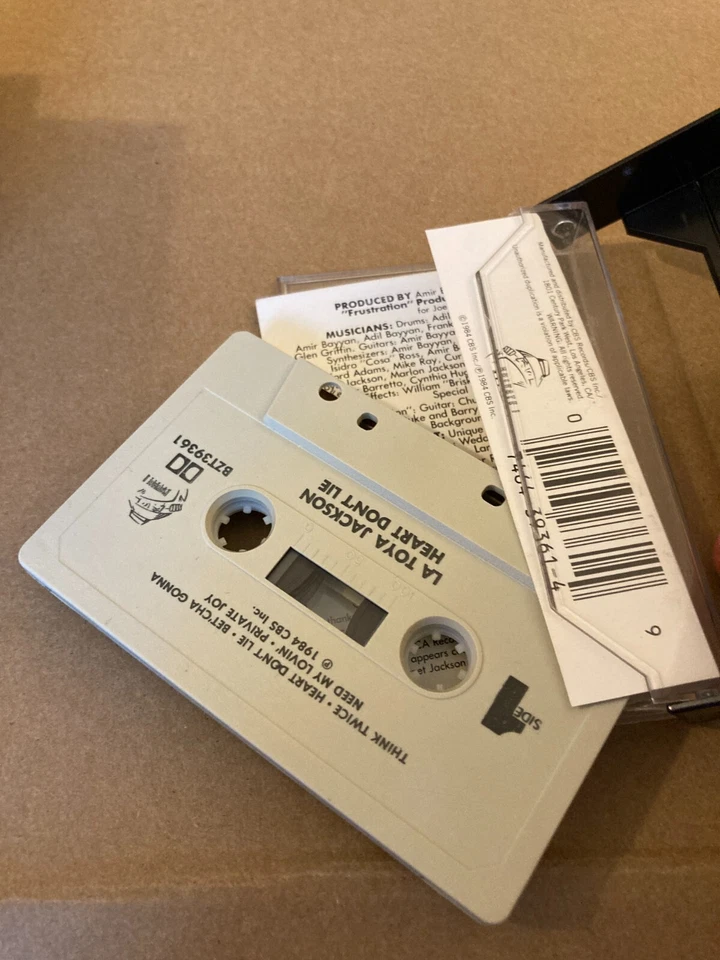 LaToya Jackson Heart Don't Lie 1984 Cassette Private Records Prince Foto 3 de 3