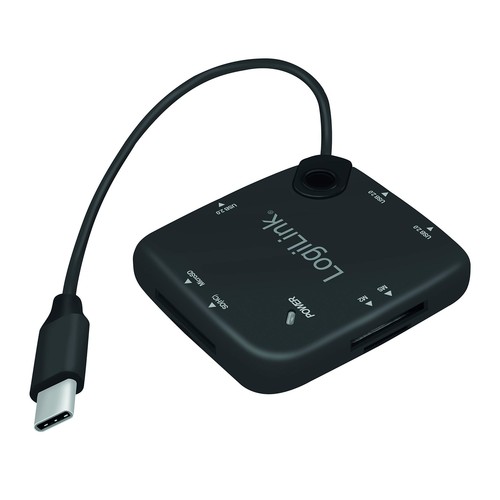 Logilink UA0344 OTG on-The-Go Hub Multifonction USB Type-C™ et Lecteur de Car... - Photo 6 sur 7