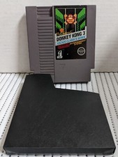 Donkey Kong 3 (1986) NES with Black Case Tested and Working