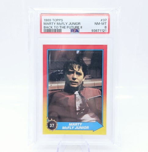 1989 Topps Back to the Future II Marty McFly #37 PSA 8 - Picture 1 of 2