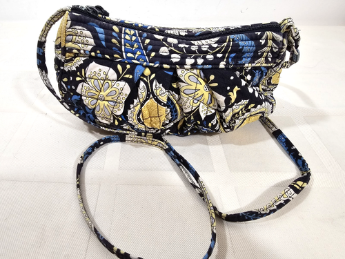 Vera Bradley ELLIE BLUE Frannie Crossbody/Shoulder Bag Purse - Picture 3 of 4