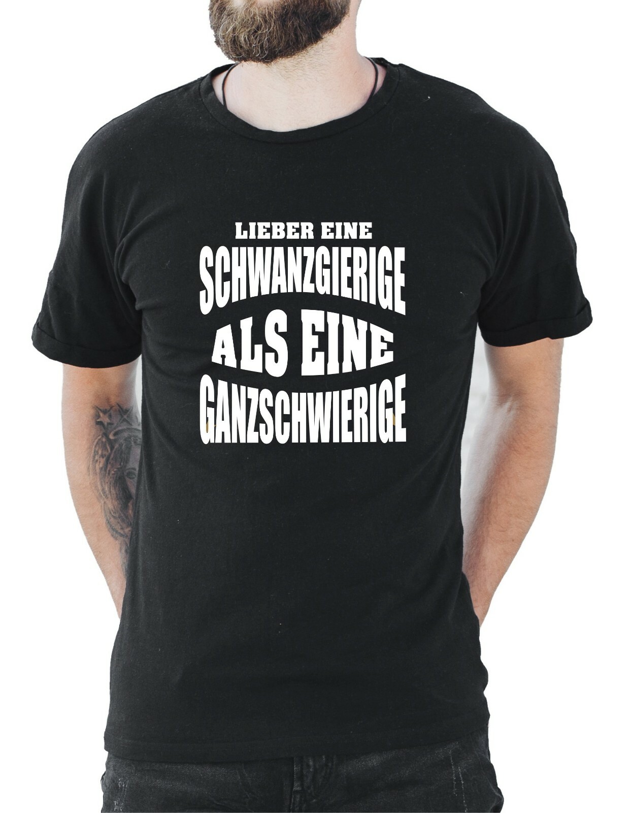LIEBER EINE SCHWANZGIERIGE Party Funshirt Porno Sex Geschenk Toy TShirt Spruch eBay