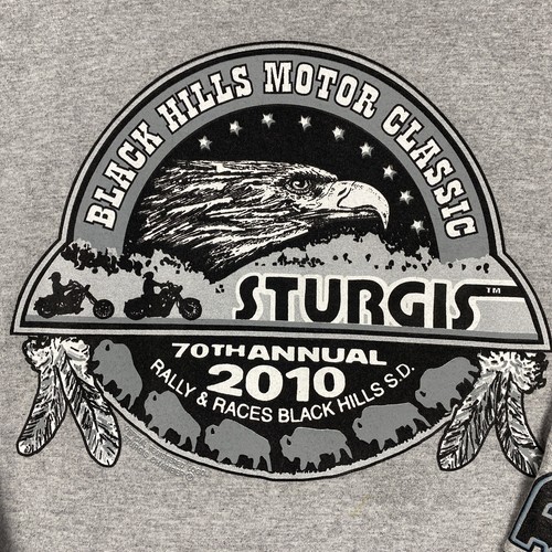 2010 70 th ANNUAL STURGIS MOTORCYCLE RALLY BLACK HILLS SD.SZ XL - Picture 2 of 11