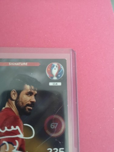 Diego Costa Espagne Signature Carte Foot Panini Adrenalyn Euro 2016 #114 - Picture 3 of 6