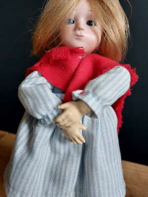 Ancienne Poupée Marie Quillouch Signée AO – 23 Cm – France – Tête Biscuit/composite