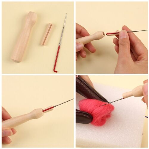 Animal Dog Cat Wool Felting Spinning Doll Making Wool Needle Felting Kit Gift - Picture 3 of 12