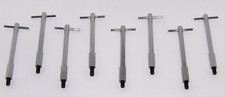 8) 5" Chrome Valve Cover T-Bar Wing Nuts Bolts Studs 5/16"-18 Pontiac 350 455