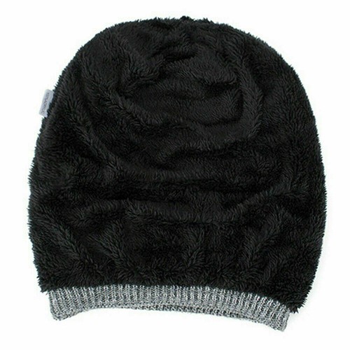 Winter Warm Beanie Unisex Women Men Hat Slouch Baggy Hat Ski Knitted Thick Cap - Picture 5 of 13