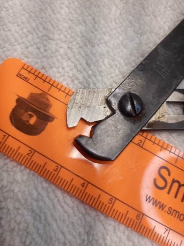 Vintage K. Miller Tool Co. Modell 100 Drahtschneider 5" industrielle Handzange - Bild 3 von 5