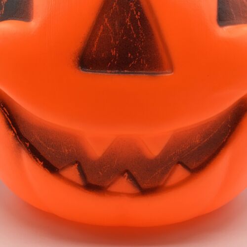 Secchiello zucca Halloween vintage stampo soffiaggio JackOLantern porta caramelle cesto classico - Foto 5 di 12