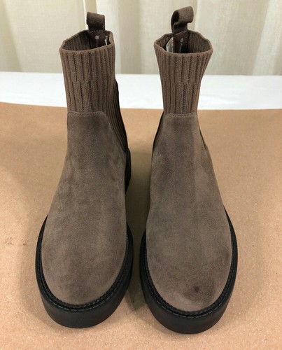NEW Blondo Womens Hallie Pull On Waterproof Suede/Elastic Bootie US 7 Dark Taupe - Picture 6 of 12