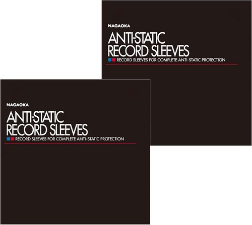NAGAOKA Record Antistatic Protective Bag Inner Bag RS-LP2  50 sheets x 2 set - Picture 1 of 4
