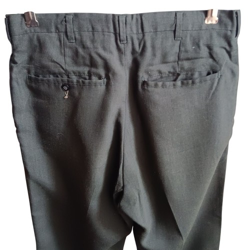 29x31 Vintage 1960's Levi's Big E Sta-Prest Charcoal Gray Slacks/Pants Steel Zip - Picture 4 of 7