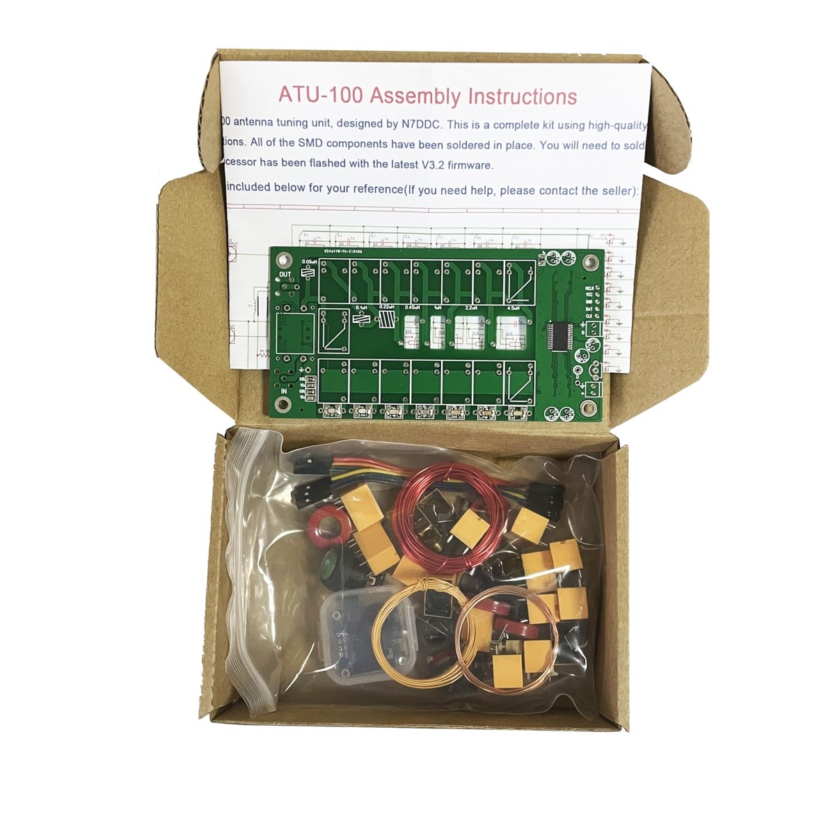 ATU-100 Antenna Tuner DIY Kits 1.8-50MHz atu100 Automatic